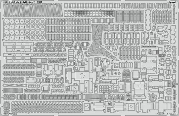 Immagine prodotto Eduard USS Nimitz CVN-68 parte 1 1/350 TRUMPETER