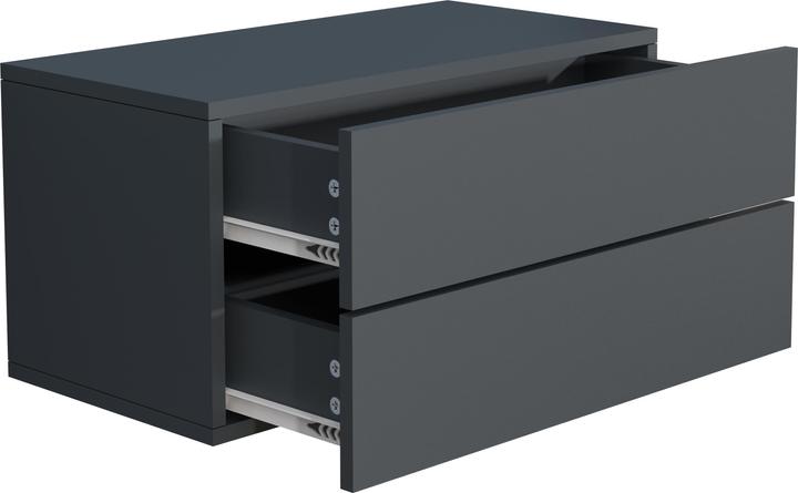Actual product image VCM Wooden Wall Drawer Bedside Cabinet Wall Board Drawer Console Bedside Table Usal L 60 cm (60 x 32 x 32 cm)