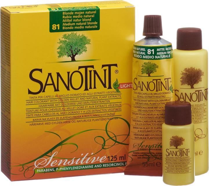 Immagine prodotto Sanotint Sensitive Light Haarfarbe 81 mittel naturblond (81)