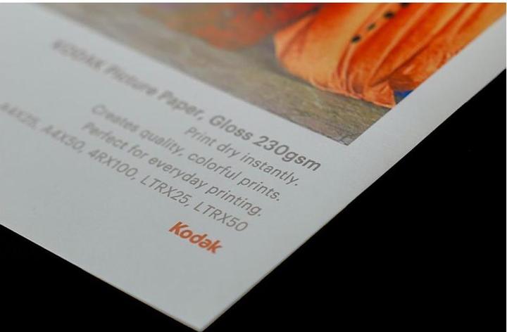Kodak Picture Paper 230g 11.8 mil Glossy 4/6x100 (9891267) (230 g/m², 21 x 29.7 cm, 50 x)