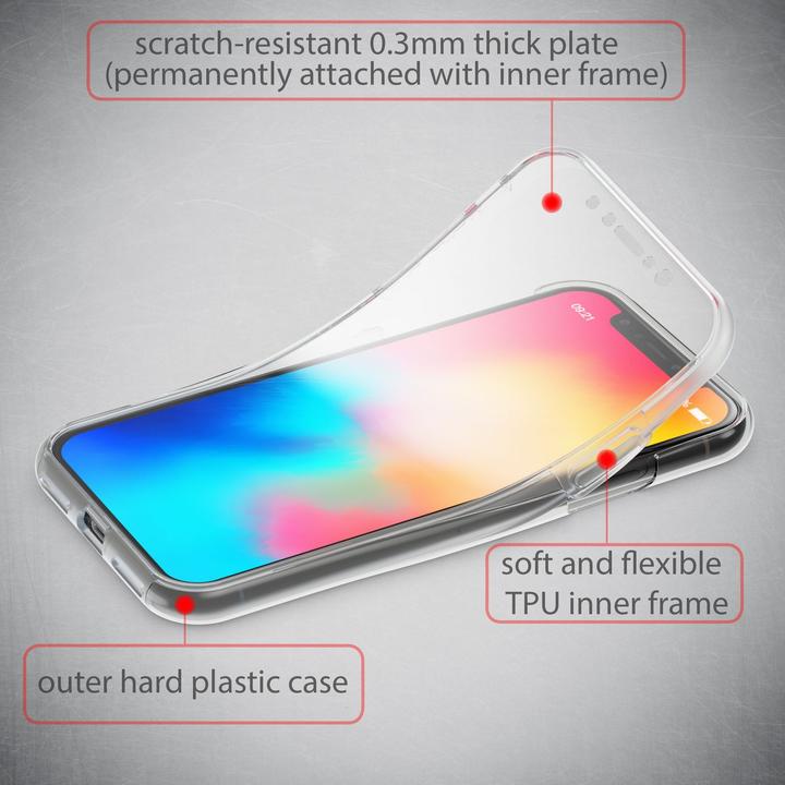 Image du produit Nalia Étui pour téléphone portable 360 degrés (Apple iPhone X, Apple iPhone XS)