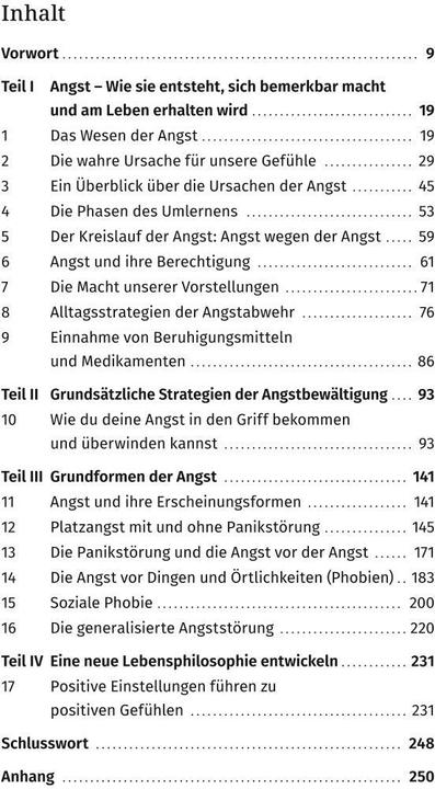 Nährwerte und Zutaten Ängste verstehen und überwinden (Deutsch, Doris Wolf, 2024)