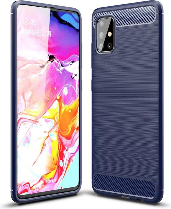 Actual product image Cover-Discount Silicone Rubber Case Metal Carbon Look