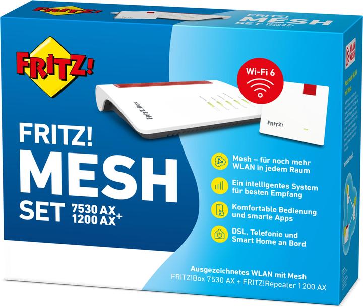 Produktbild AVM FRITZ Mesh Set 7530 AX + 1200 AX