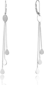 Beneto Designer silver long earrings AGUC2702