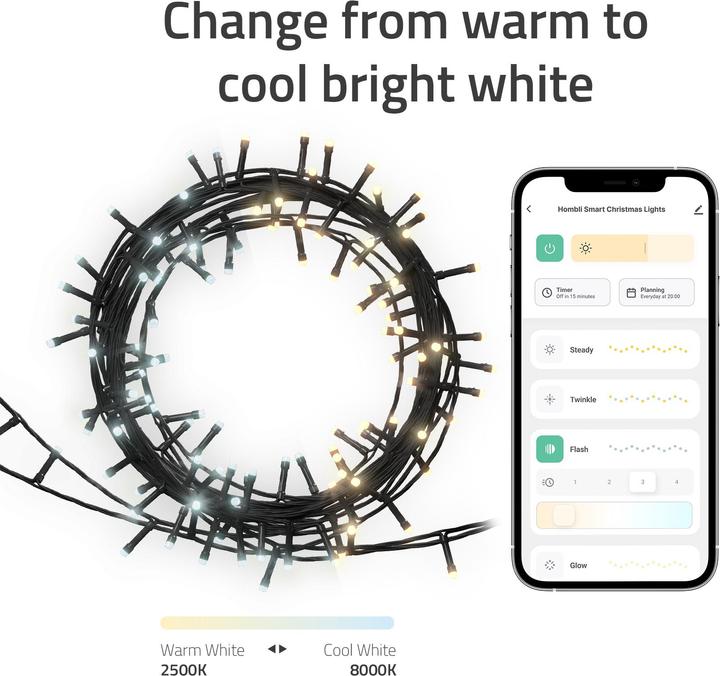 Actual product image Hombli Smart Christmas light (20 m)