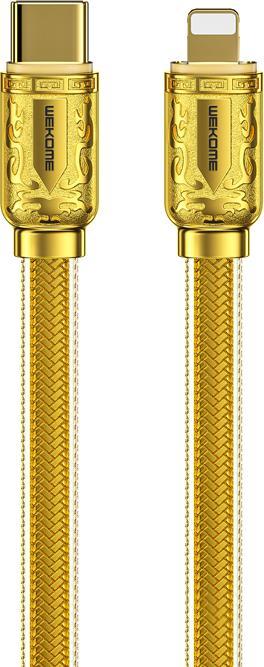 Actual product image Wekome WDC-163 Sakin-Serie – USB-C-auf-Lightning-PD-Verbindungskabel 20 W 1 m (Gold) (1 m, 20 W)