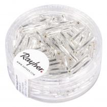 Rayher Glasstifte twistet, 12 mm, silber, 14 g