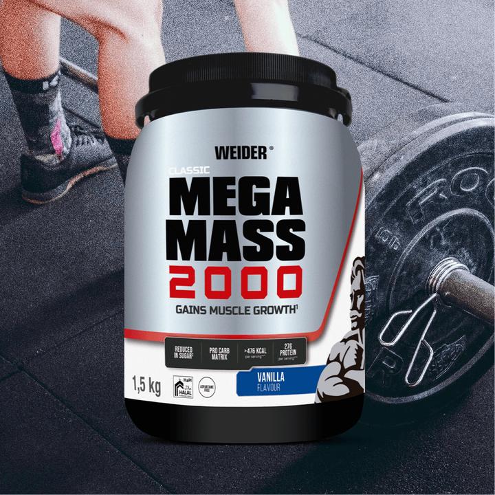 Produktbild Weider Mega Mass 2000 (Vanille, 1 Stk., 1500 g)