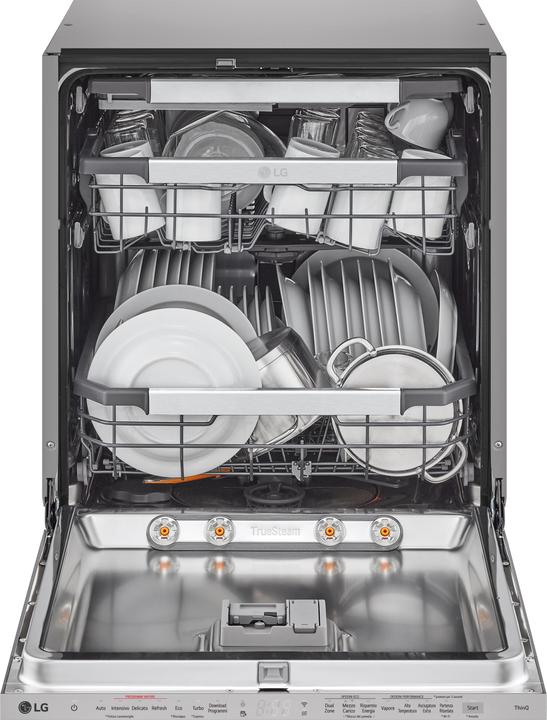 Produktbild LG QuadWash DB475TXS Geschirrspüler mit Vollentleerung Klasse A 14 Plätze Dampf Wi-Fi