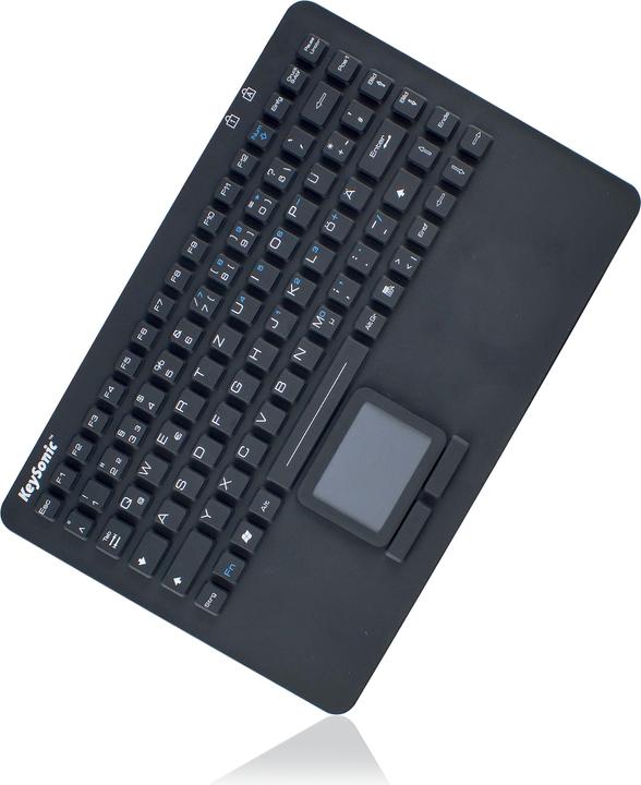 KeySonic KSK-5230IN Silikontastatur mit Touchpad wasserdicht antimikrobisch Industrietastatur hitzebestaen... (DE, Kabelgebunden)