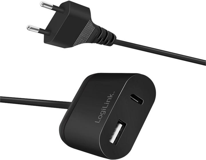 Produktbild LogiLink USB-Adapterstecker mit Festkabel (12 W)