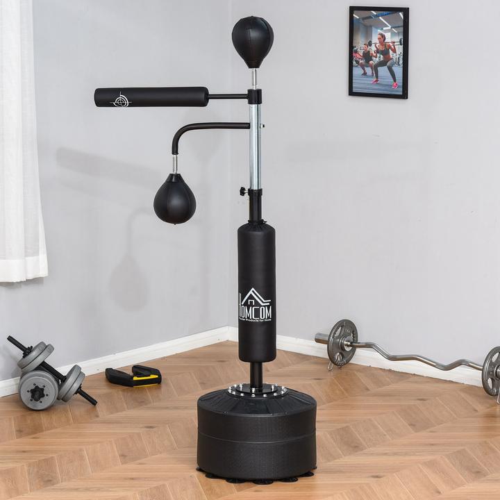 Image du produit Homcom Stand de boxe 3 en 1 avec 2 speed balls (88 cm, 11.50 kg)