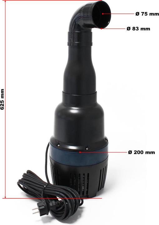 Produktbild SunSun CEF-22000 Rohrpumpe 22.000 l/h / 95 W Teichpumpe Umwälzpumpe Teichfilter