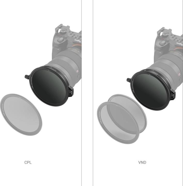 Actual product image SmallRig Lens Filter CPL-VND Filter Kit with Rod Clamp - 95 mm (95 mm, Neutral density filter, Polarizing filter)