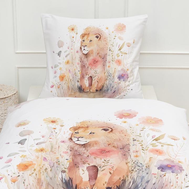 Produktbild Traumschlaf Löwe (Bettwäsche Set, 155x220 cm + 80x80 cm)