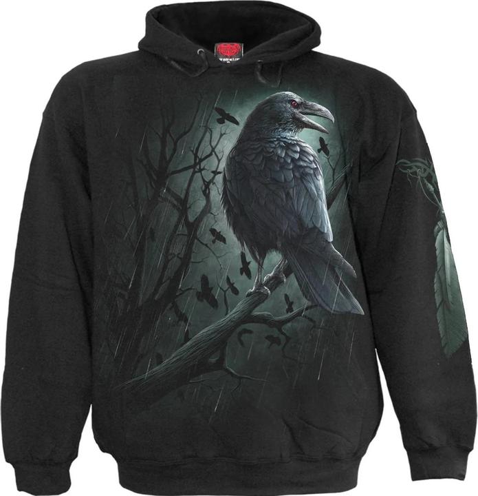 Actual product image Spiral Unisex Adult Shadow Raven Hoodie (XL)
