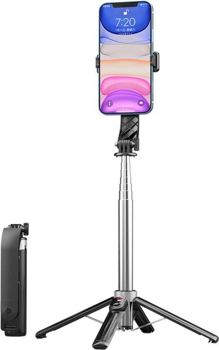 Actual product image xO selfie stick Bluetooth tripod SS11 black 100cm