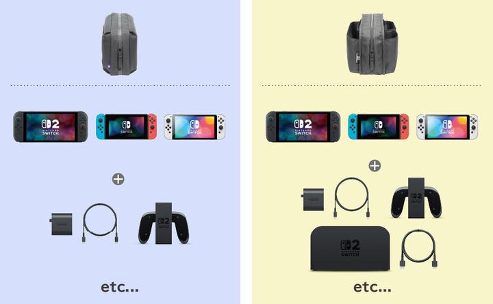 Actual product image HORI NSW2 Tasche Travel wendbar offiziell lizenziert (Switch 2, Switch OLED, Switch)