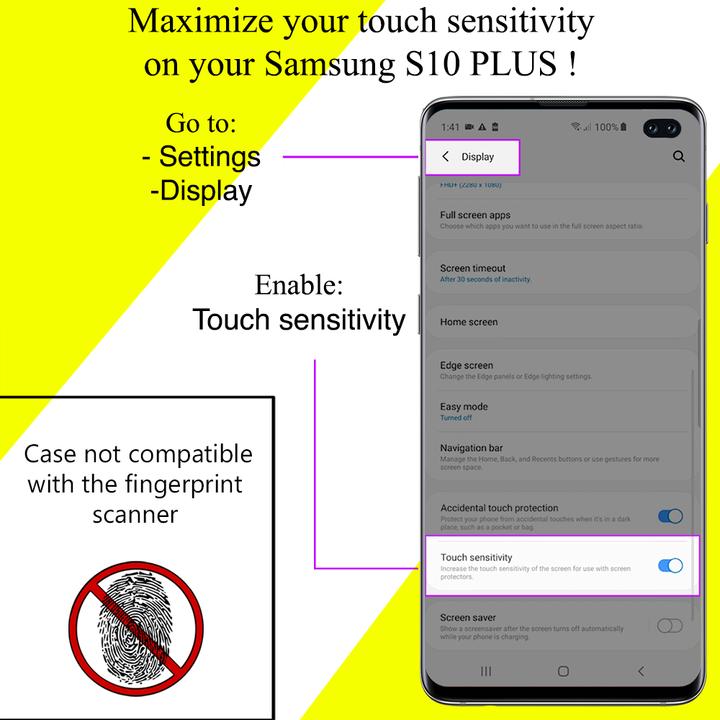Immagine prodotto Nalia Custodia per cellulare a 360 gradi (Samsung Galaxy S10+)