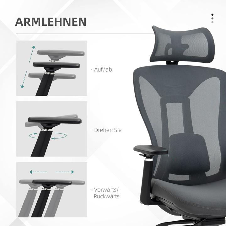 Image du produit Vinsetto Chaise de bureau avec appui-tête réglable