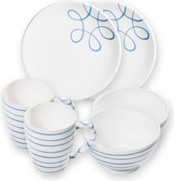 Produktbild Gmundner Keramik Pur Geflammt Blau, Hüttenfrühstückfür 2 Cup (2 Stück)