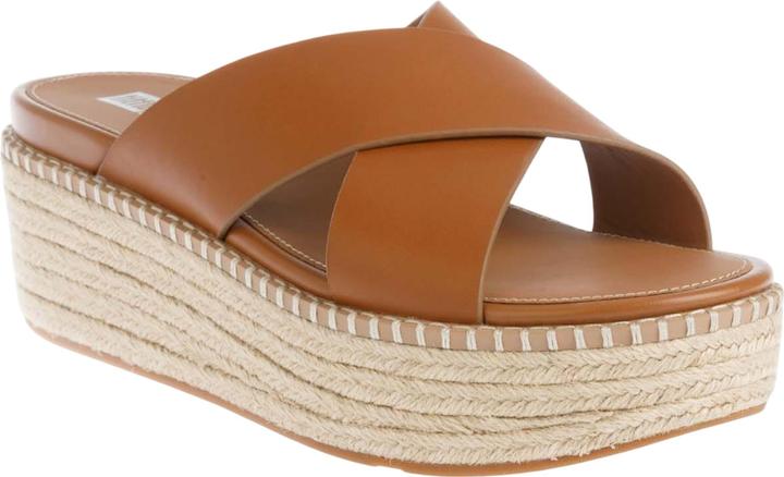 Actual product image Fitflop Womens/Ladies Eloise Leather Cross Strap Wedge Sandals (42)