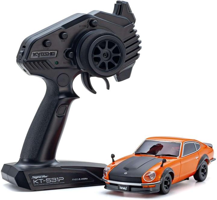 Actual product image Kyosho Mini-Z MA020 Nissan Fairlady 240 ZL 1:27, Orange, Readyset (ARR Almost Ready to Run)