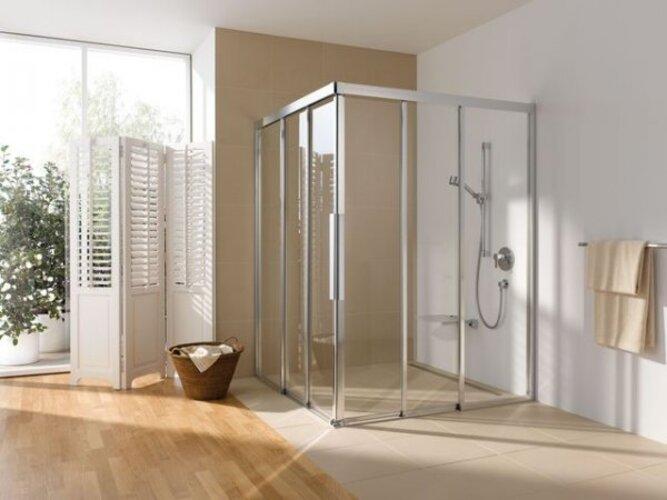 Image du produit Koralle Cabine de douche d'angle corail porte coulissante en trois parties - demi partie myDay Comfort ESFBF (100.80 cm, 208.80 cm, 21.60 cm)