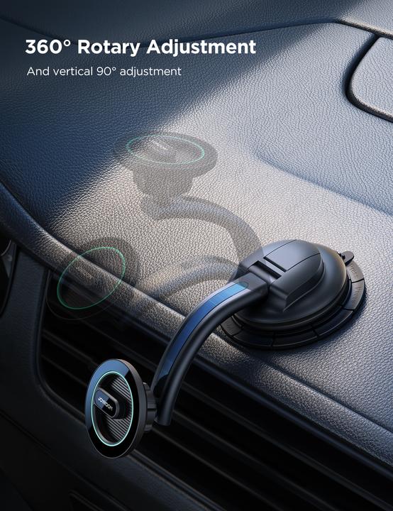Produktbild Joyroom magnetischer Autotelefonhalter für Cockpit, Armaturenbrett schwarz (JR-ZS366)