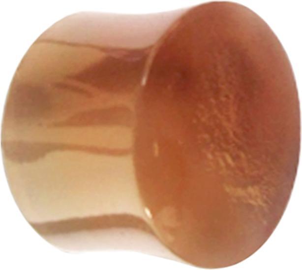 Produktbild Star Piercing Flared Plug aus Horn und Knochen braun (ohne Messing, Organisch)