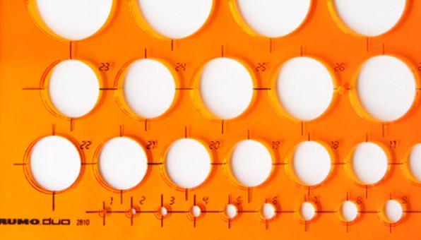 Actual product image Rumold circle template 1-35 mm (270 cm)
