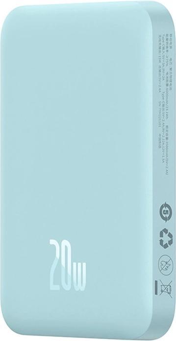 Produktbild Baseus Powerbank Magnetic Mini 6000mAh 20W (blue) (6000 mAh, 20 W, 23.10 Wh)