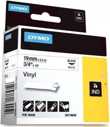 Actual product image Dymo Rhino vinyl tape, black (8.50 cm, White)