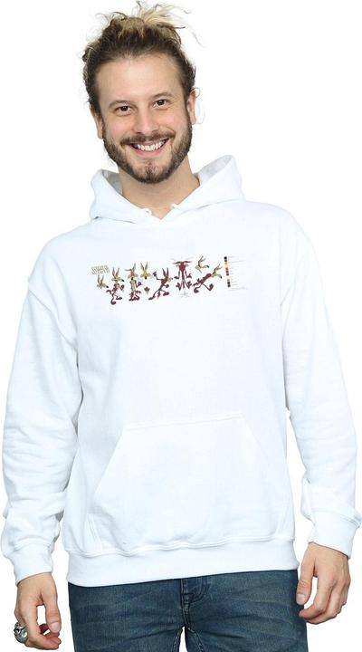 Actual product image Looney Tunes Mens Wile E Coyote Colour Code Hoodie (XXL)