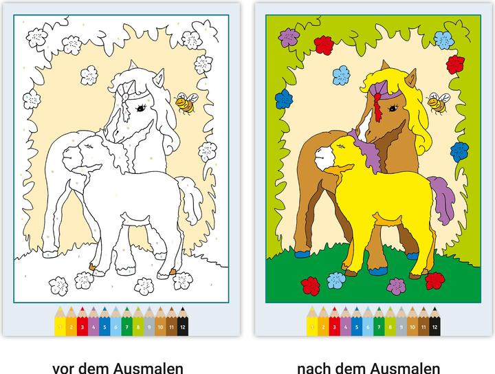 Produktbild Ravensburger CreArt Malen nach Zahlen ab 5: Süsse Tiere, Malbuch, 48 Motive