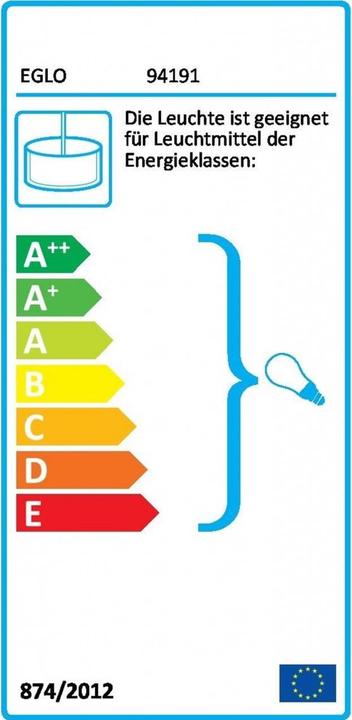 Energy Label EGLO Tarbes (E27)
