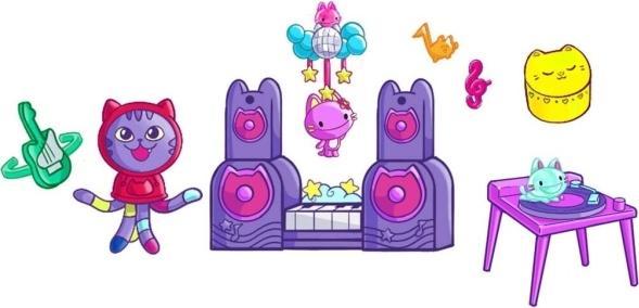 Actual product image Gabby's Dollhouse Der Film DJ Catnip Musikspielset