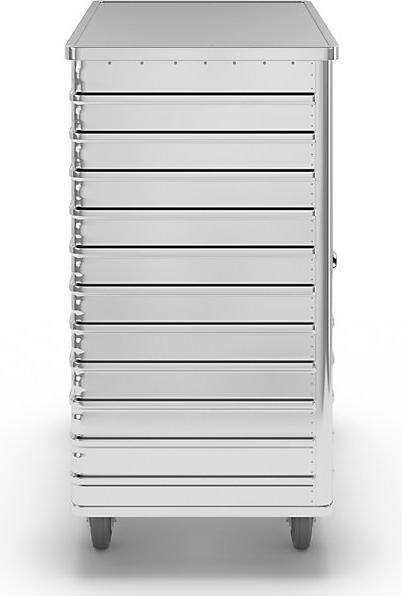 Actual product image Gmöhling Aluminium box trolley, fold-down side panel (300 kg)