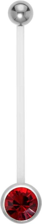 Actual product image Bijouteria Pregnancy-piercing (Stainless steel, Bioplastic, Crystal)