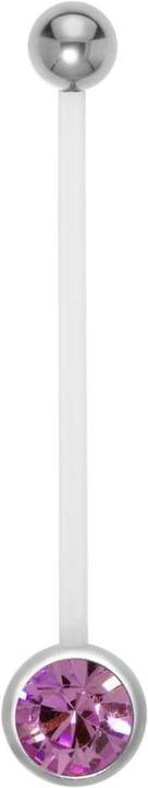Actual product image Bijouteria Pregnancy-piercing (Stainless steel, Bioplastic, Crystal)