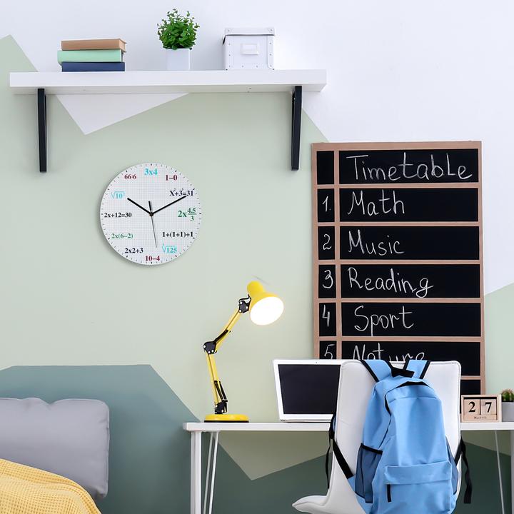 Actual product image Relaxdays Maths wall clock (30 cm)