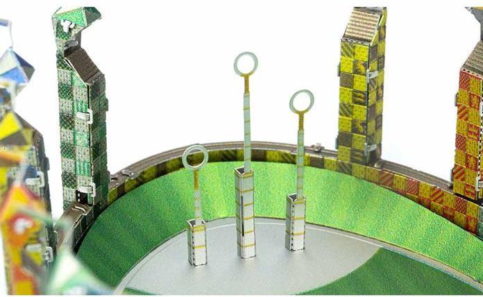 Actual product image Metal Earth Harry Potter Quidditch Pitch
