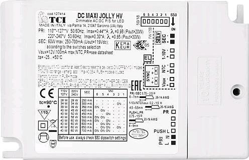 Produktbild TCI Netzgerät Maxi Jolly HV 60 dimmbar