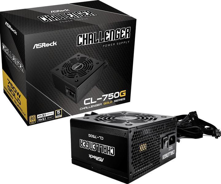 Produktbild AsRock Challenger CL-750G 750W 80+ Gold PSU (750 W)