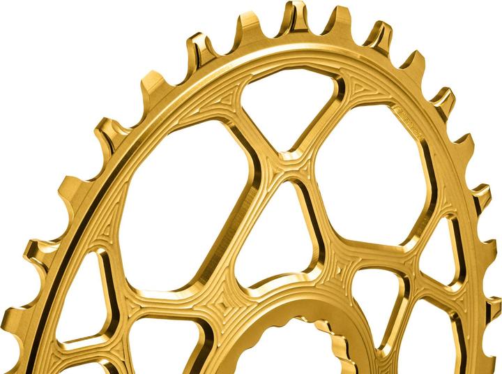 Image du produit AbsoluteBLACK aBLACK MTB OVAL RaceFace Cinch Direct Mount BOOST 148 (3mm offset) GOLD (28)