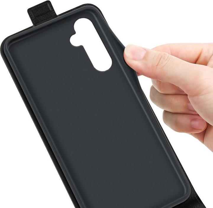 Actual product image Cover-Discount Classic flip case vertical black (Samsung Galaxy S24)