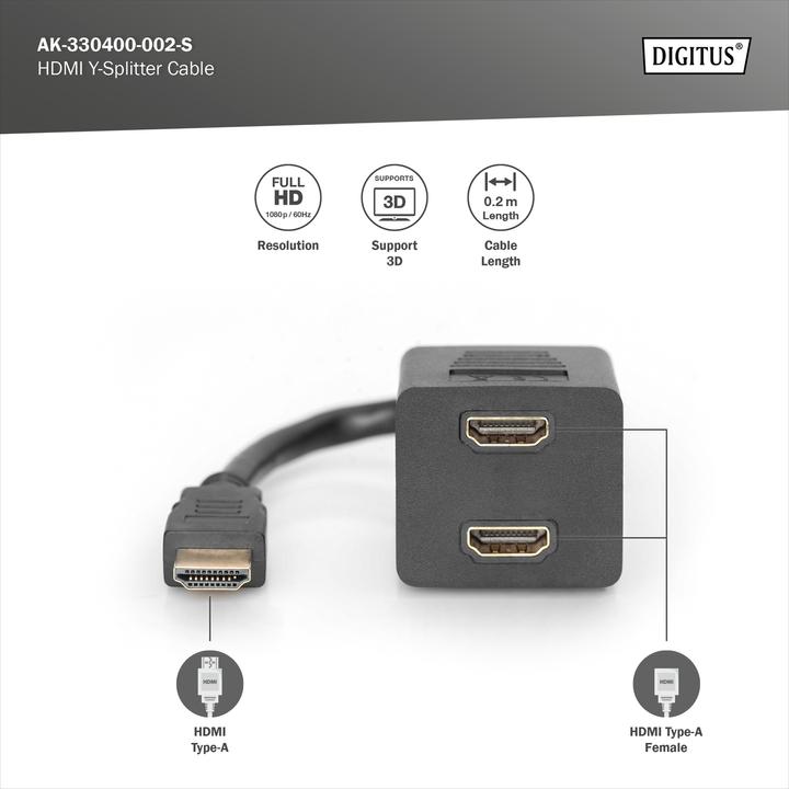Actual product image Digitus HDMI zu (0.20 m, HDMI)