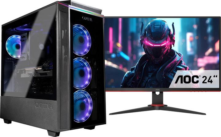 Immagine prodotto Captiva Bundle avanzato da gioco I84-164 TFT Core i5 RTX 4060 (Intel Core i5-12400F, 32 GB, 1000 GB, GeForce RTX 4060)