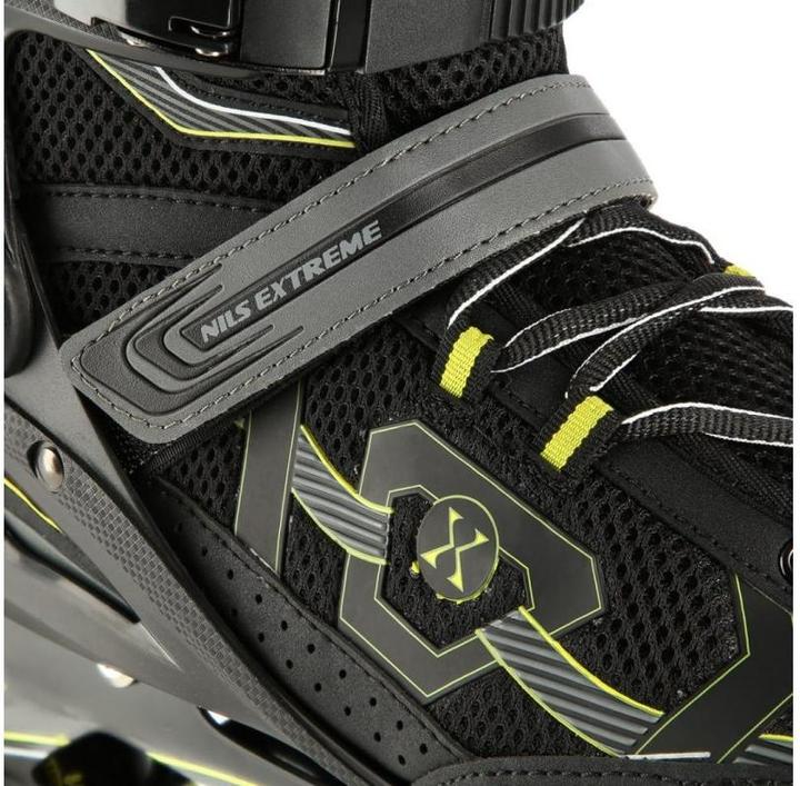 Actual product image Nils NA9157 Black-Yellow SIZE 43 INLINE SKATES (43)